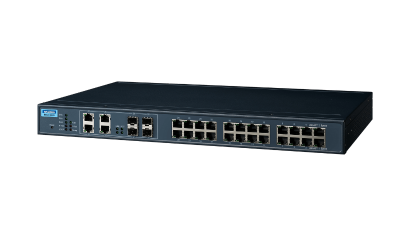 Advantech EKI-7428G-4CI 24GE + 4G Combo Yönetilen Ethernet Anahtarı, -40 ~ 70 ℃