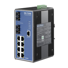 Advantech EKI-7559SI 8FE + 2FE SC Tek Modlu Yönetilen Ethernet Anahtarı, -40 ~ 75 ℃