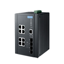 Advantech EKI-7712G-4FMPI 6G PoE + 2G Mega PoE + 4G SFP Bağlantı Noktası Gigabit Yönetilen Yedekli Endüstriyel Mega PoE Anahtarı