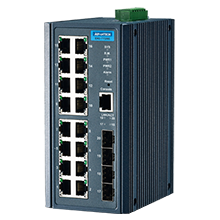 Advantech EKI-7720E-4FI 16FE + 4G SFP Yönetilen Ethernet Anahtarı, -40 ~ 75 ℃