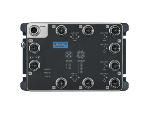 Advantech EKI-9510G-PW EN 50155 M12 8GE PoE + 2GE Unmanaged Switch, 24~110 VDC