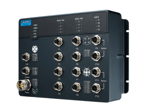 Advantech EKI-9512E-4GMPW EN50155 yönetilen Poe Ethernet anahtarı ile 8FE + 4GE(2 bypass), 24-110VDC