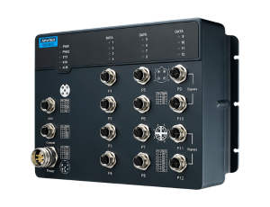 Advantech EKI-9512E-4GMW EN50155 8fe+4ge(2bypass), 24-110VDC ile yönetilen Ethernet anahtarı