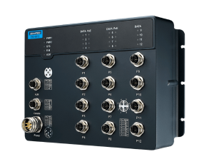 Advantech EKI-9512G-4GMPX EN50155 yönetilen Poe Ethernet anahtarı ile 12ge, 24-110VDC