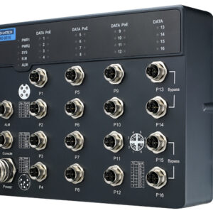 Advantech EKI-9516G-4GMPW EN50155 yönetilen Poe Ethernet anahtarı ile 16GE(2 bypass), 24-110VDC