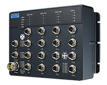 Advantech EKI-9516G-4GMPX EN50155 yönetilen Poe Ethernet anahtarı ile 16GE, 24-110VDC
