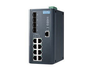 Advantech EKI-9612G-4FI 8GE + 4G SFP L3 Yönetilen Ethernet Anahtarı, -40 ~ 75 ℃