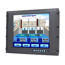 Advantech FPM-3171G Dirençli Dokunmatik Ekranlı 8U Rafa Montaj 17 "SXGA Endüstriyel Monitör, Doğrudan VGA ve DVI Bağlantı Noktaları ve Geniş Çalışma Sıcaklığı Aralığı