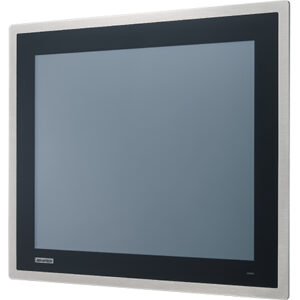 Advantech FPM-815S 15" XGA Industrial Monitor with Resistive Touch Control, Direct VGA, DP Ports, and 304 Stainless Steel Front Bezel