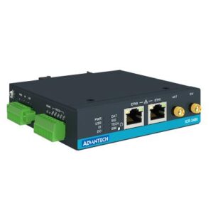 Advantech ICR-2437 ICR-2400, EMEA, 2x Ethernet , 1x RS232, 1x RS485, Metal, Without Accessories