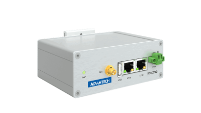 Advantech ICR-2701WA01 ICR-2700, GLOBAL, 2× ETH, USB, WiFi, Metal, EU Power Supply
