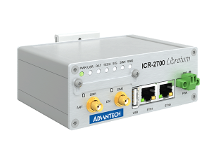 Advantech ICR-2734-S1 ICR-2700-S1, EMEA, IEC 62443-4-2, 2× ETH, USB, Metal, No ACC