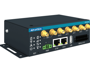Advantech ICR-4272W ICR-4200, GLOBAL, 2× ETH, 2× Serial RS232/RS485, 4× DI, 2× DO, GNSS, WiFi, USB, SD, Without Accessories