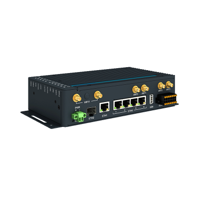 Advantech ICR-4461W3-1ND ICR-4400, GLOBAL, FirstNet, 5xETH, 1x RS232, 1x RS485, CAN, WIFI, SFP, USB, SD, Without accessories