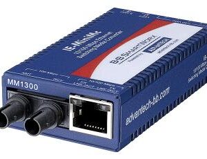 Advantech IMC-350I-MMST Minyatür Medya Dönüştürücü, Geniş Sıcaklık, 100Base-TX / FX, Çok modlu 1300nm, 5km, ST tipi (IE-MiniMc 854-19722 olarak da bilinir)