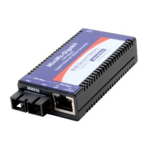 Advantech IMC-371-MM-PS Minyatür Medya Dönüştürücü, 1000TX / SX, Çok modlu 850nm, 550m, SC tipi, AC adaptörlü (IE-MiniMc 855-10730 olarak da bilinir)