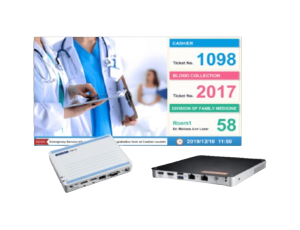 Advantech Kuyruk Ekran Terminali Queuing Display Terminal is a hospital outpatient queuing signage solution that supports Windows / Android OS.