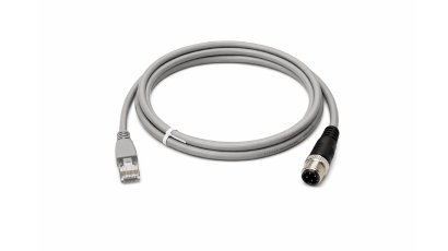 Advantech OPT1-M12C-4MDR-200 M12 Ethernet Cable - D-code 4-pin, Male to RJ45, 2m