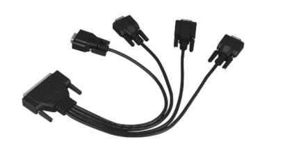 Advantech OPT4A 30cm Male DB-37 to 4x Male DB9 Cable