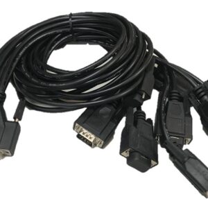 Advantech OPT8H 1m Erkek DB-62 - 8x Erkek DB-9 Kablo