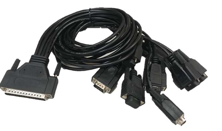 Advantech OPT8H 1m Erkek DB-62 - 8x Erkek DB-9 Kablo