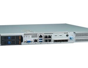 Advantech SKY-7120S 1U OTII-compliant edge server with Intel® Xeon® D-2100 CPU. Short-depth, front I/O, and wide temp design for 5G vRAN and mission-critical telecom.