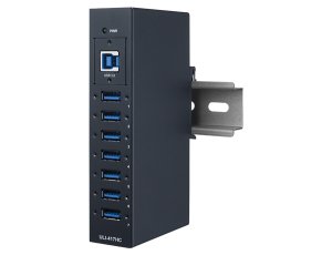 Advantech ULI-417HC 7-port industrial USB 3.2 SuperSpeed 5Gbps Isolated hub. ESD Level 4 Protection