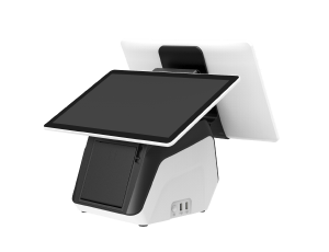 Advantech USC-513RB 13.3" 16:9 ARM-based integrated POS system powered by the Rockchip RK3568 processor, featuring an MSR, and embedded with a printer and barcode scanner