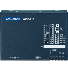 Advantech WISE-710 2GbE, 3 x COM, 4DI / 4DO, 1 x Mikro USB, 1 x Mikro SD Yuvalı FreeScale i.MX 6 DualLite Endüstriyel Protokol Ağ Geçidi