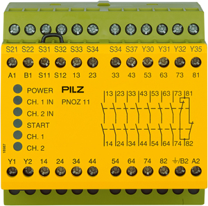 Pilz 774085 PNOZ 11 110-120VAC 24VDC 7n/o 1n/c