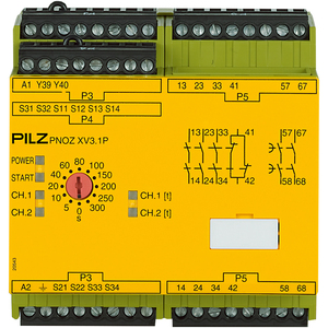 Pilz 777538 PNOZ XV3.1P 300/24-240VACDC 3no 1nc 2no