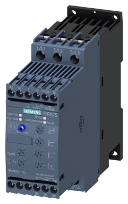 3RW4028-1BB14 SIRIUS YUMUŞAK YOL VERICI S0 38 A, 18.5 KW/400 V, 200-480 V AC, 110-230 V AC/DC VIDALI BAĞLANTI