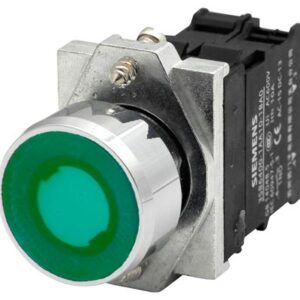 3SB6163-0DB40-1BA0 SIEMENS BUTON YEŞİL LEDLİ 1NO 24V AC/DC
