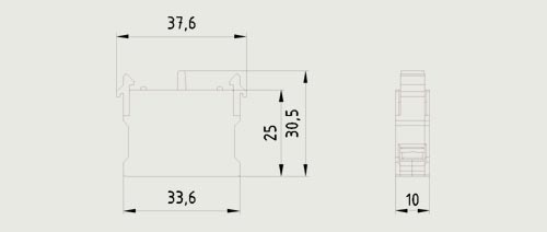3SB6400-1AA10-1CA0 SIEMENS KONTAK BLOĞU 1NC - Görsel 2