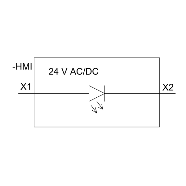 3SU1102-6AA20-1AA0 SIRIUS ACT PLASTIK KOMPLE SINYAL LAMBALAR KIRMIZI 24 AC/DC - Görsel 4