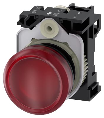 3SU1102-6AA20-1AA0 SIRIUS ACT PLASTIK KOMPLE SINYAL LAMBALAR KIRMIZI 24 AC/DC