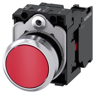 3SU1150-0AB20-1CA0 SIRIUS ACT METAL KOMPLE YAY DÖNÜŞLÜ BUTONLAR KIRMIZI