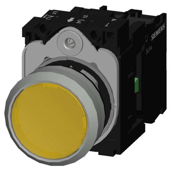 3SU1152-0AB30-1BA0 SIRIUS ACT METAL KOMPLE IŞIKLI YAY DÖNÜŞLÜ BUTONLAR SARI 24 AC/DC 1NO - Görsel 3