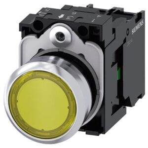 3SU1152-0AB30-1BA0 SIRIUS ACT METAL KOMPLE IŞIKLI YAY DÖNÜŞLÜ BUTONLAR SARI 24 AC/DC 1NO