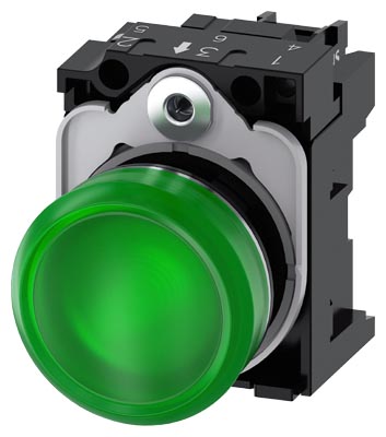 3SU1152-6AA40-1AA0 SIRIUS ACT METAL KOMPLE SINYAL LAMBALAR YEŞIL 24 AC/DC