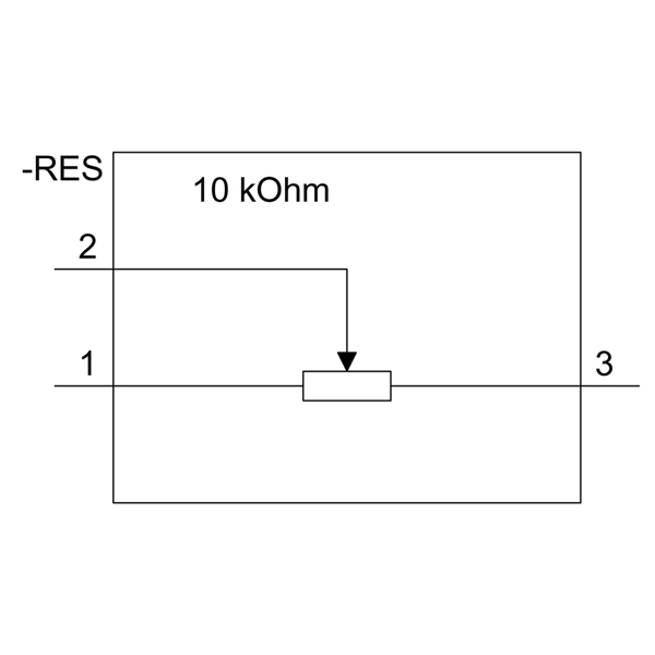 3SU1200-2PS10-1AA0 Potentiometer, compact, 22 mm, round, plastic, black, 10k ohm, with holder, screw terminal - Görsel 4