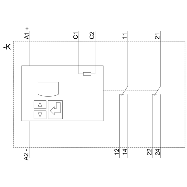 3UG4625-1CW30 Digital monitoring relay for residual current monitoring (with current transformer 3UL23) Setting range 0.03...40 A separate fo - Görsel 6