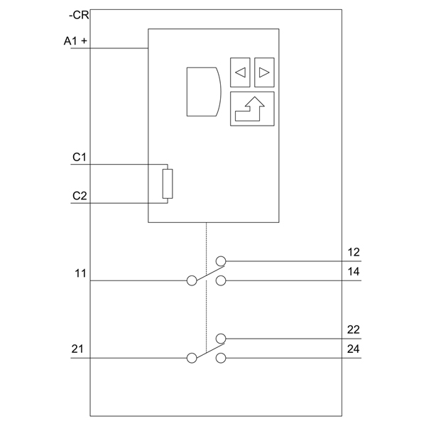 3UG4625-1CW30 Digital monitoring relay for residual current monitoring (with current transformer 3UL23) Setting range 0.03...40 A separate fo - Görsel 5