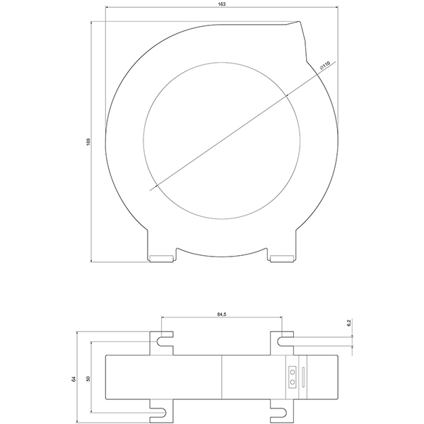 3UL2305-1A KAÇAK AKIM KORUMA KOMBİNASYONU; AKIM TRAFOSU; PENCERE ÇAPI 110 MM - Görsel 2