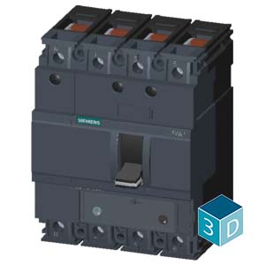 3VA1116-4EF46-0AA0 CİRCUİT BREAKER 3VA1 IEC FRAME 160 BREAKİNG CAPACİTY CLASS S ICU=36 KA @ 415 V 4-POLE, LİNE PROTECTİON TM240, ATAM, IN=160 A OV - Görsel 3