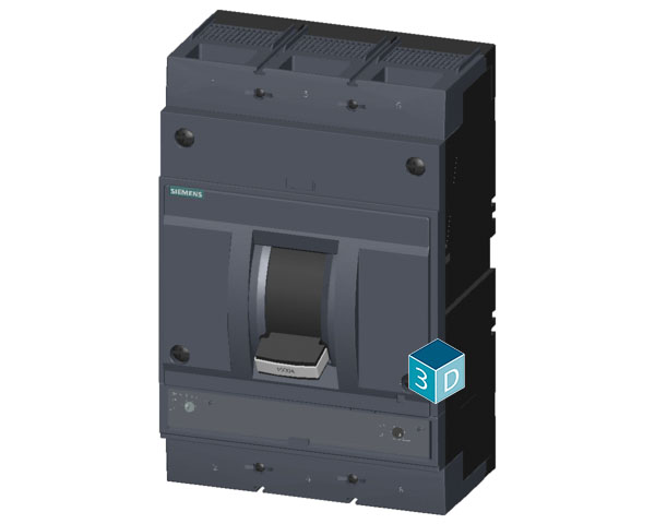 3VA1580-5EF32-0AA0 SENTRON SERİSİ KOMPAKT TİP GÜÇ ŞALTERİ;3VA15,55KA,800 A,TM240, ATAM,3 KUTUPLU - Görsel 3