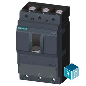 3VA2225-5HL32-0AA0 CİRCUİT BREAKER 3VA2 IEC ADET FRAME 250 BREAKİNG CAPACİTY CLASS M ICU=55KA @ 415V 3- POLE, LİNE PROTECTİON ETU320, LI, IN=250A - Görsel 3