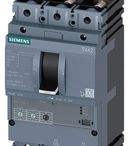 3VA2225-5HL32-0AA0 CİRCUİT BREAKER 3VA2 IEC ADET FRAME 250 BREAKİNG CAPACİTY CLASS M ICU=55KA @ 415V 3- POLE, LİNE PROTECTİON ETU320, LI, IN=250A