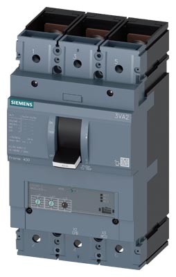 3VA2340-5HL32-0AA0 CIRCUIT BREAKER 3VA2 IEC FRAME 400 BREAKING CAPACITY CLASS M ICU=55 KA @ 415 V 3-POLE, LINE PROTECTION ETU320, LI, IN=400 A OVE