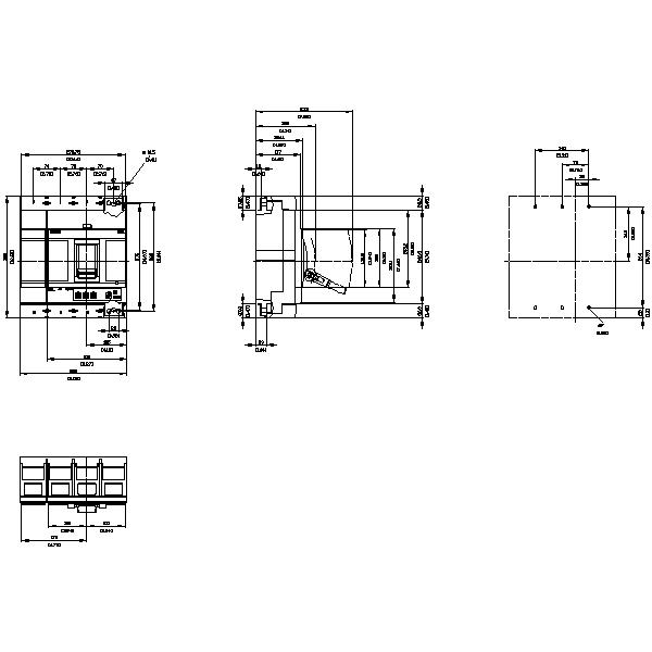 3VA2510-5HL42-0AA0 CIRCUIT BREAKER 3VA2 IEC FRAME 1000 BREAKING CAPACITY CLASS M ICU=55 KA @ 415 V 4-POLE, LINE PROTECTION ETU320, LI, IN=1000 A O - Görsel 2